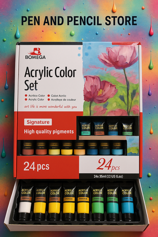 BOMEGA Acrylic Color Set β 24 Pieces (35ml) π¨β¨