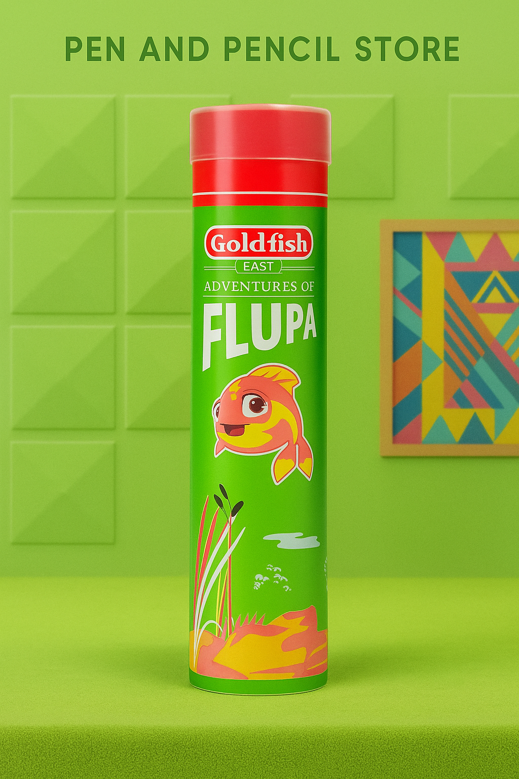 Goldfish East Adventures of Flupa Pencil Tube 24 colors