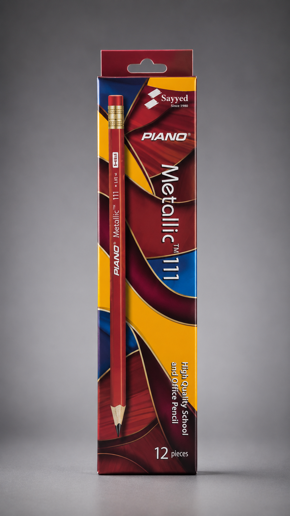 Piano Metallic 111 HB Pencil Set – 12 Pieces