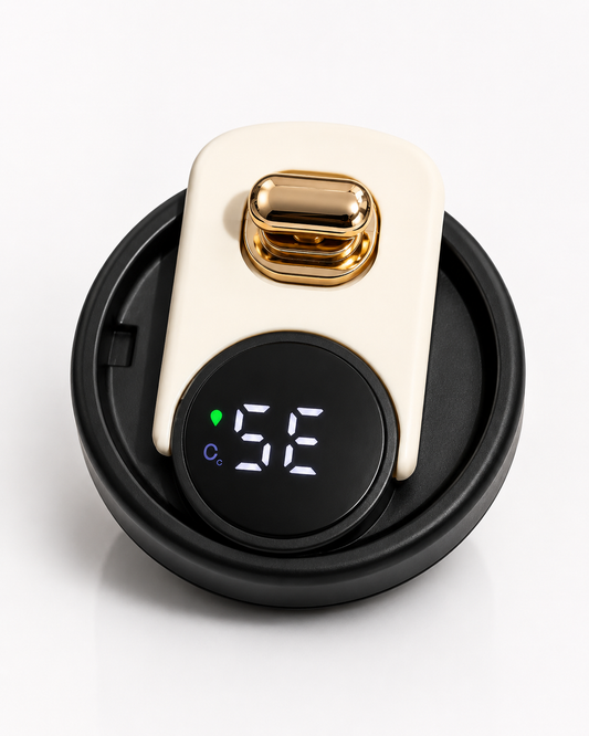 Insulated Water Bottle Temperature Display Lid