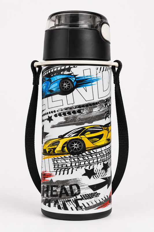 Kids Water Bottle Racing Car Design