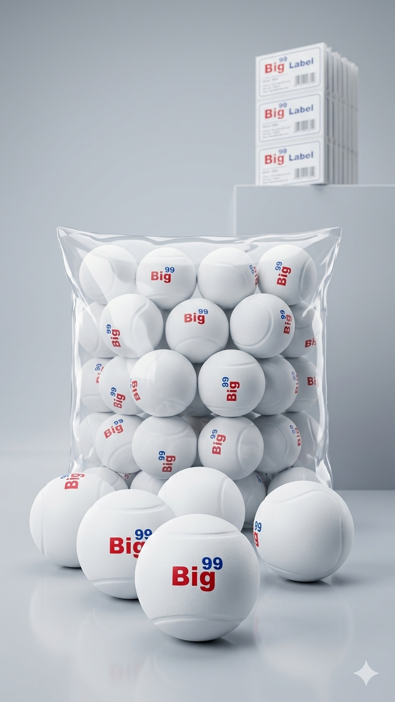 Big 99 Premium White Tennis Balls (Pack of 12 • Heavy-Duty Tape Ball Cricket Edition)