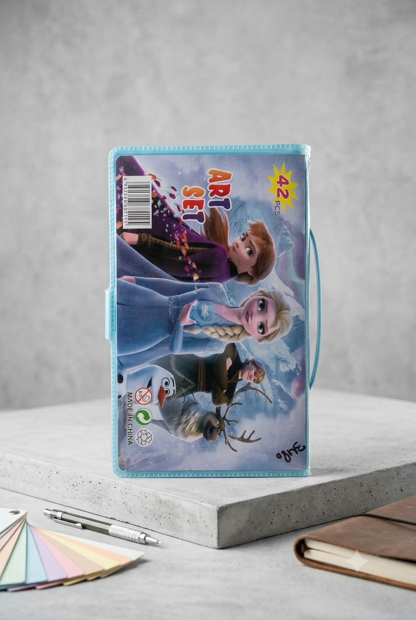 Frozen Art Set – 42 Pcs Kids Drawing & Coloring Kit