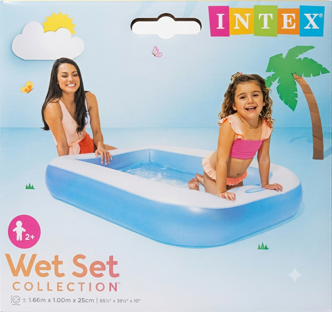 Intex Inflatable Rectangular Pool 5.5 FT