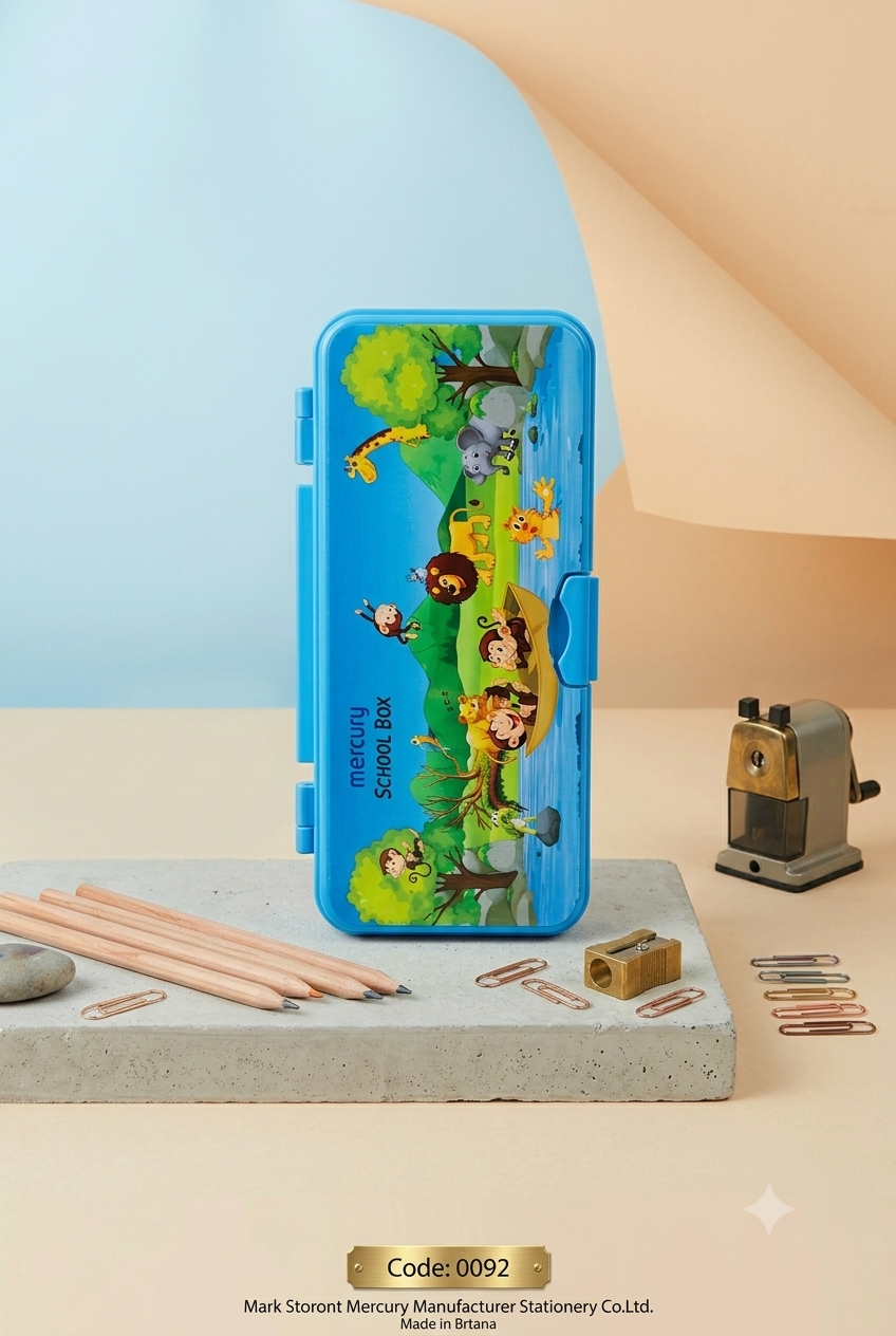 Mercury School Box – Jungle Animals Pencil Case