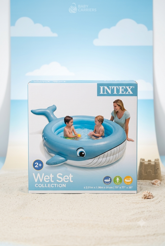 INTEX Wet Set Collection – Whale Inflatable Pool (2+ Ages)
