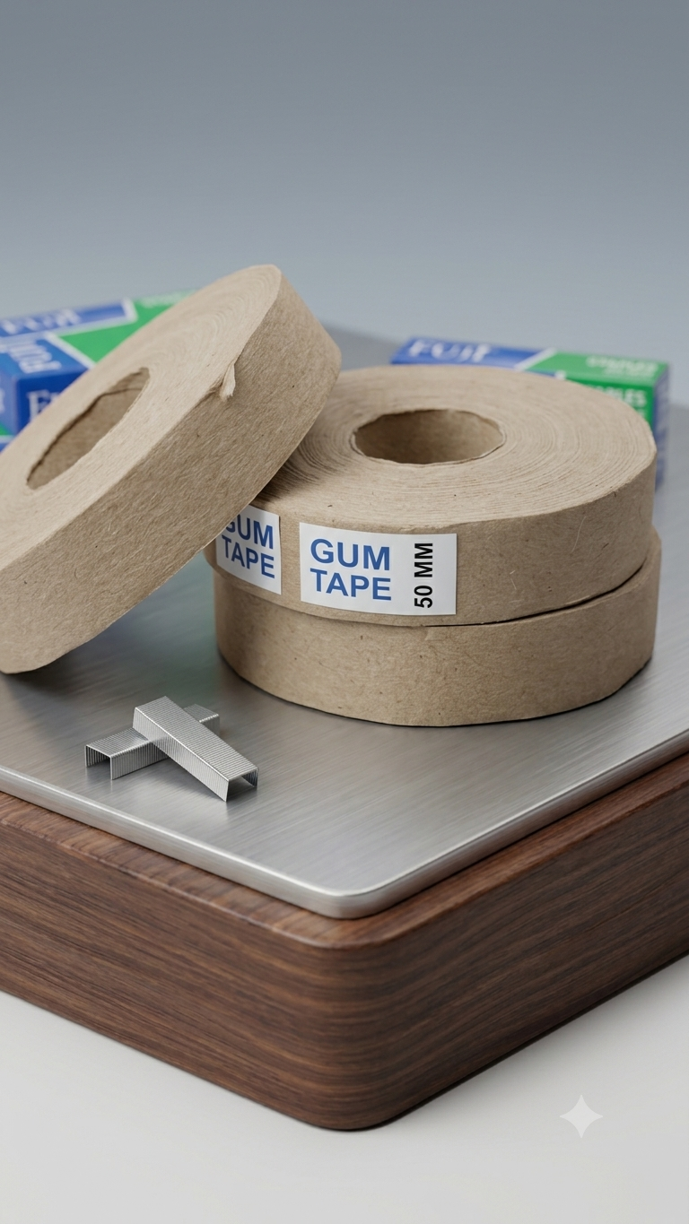 Gum Tape 50MM Kraft Paper Tape Rolls