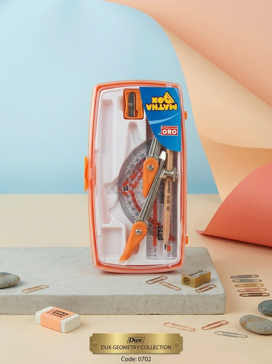 ORO Matha Box – Geometry Set Orange (Code: 0702)