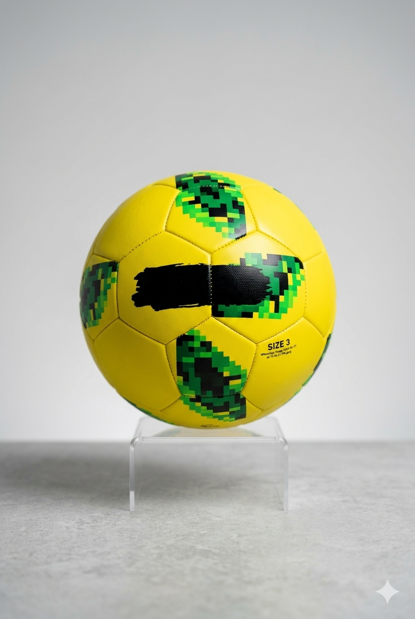 ⚡ Neon Yellow Match Grade Football – Size 3