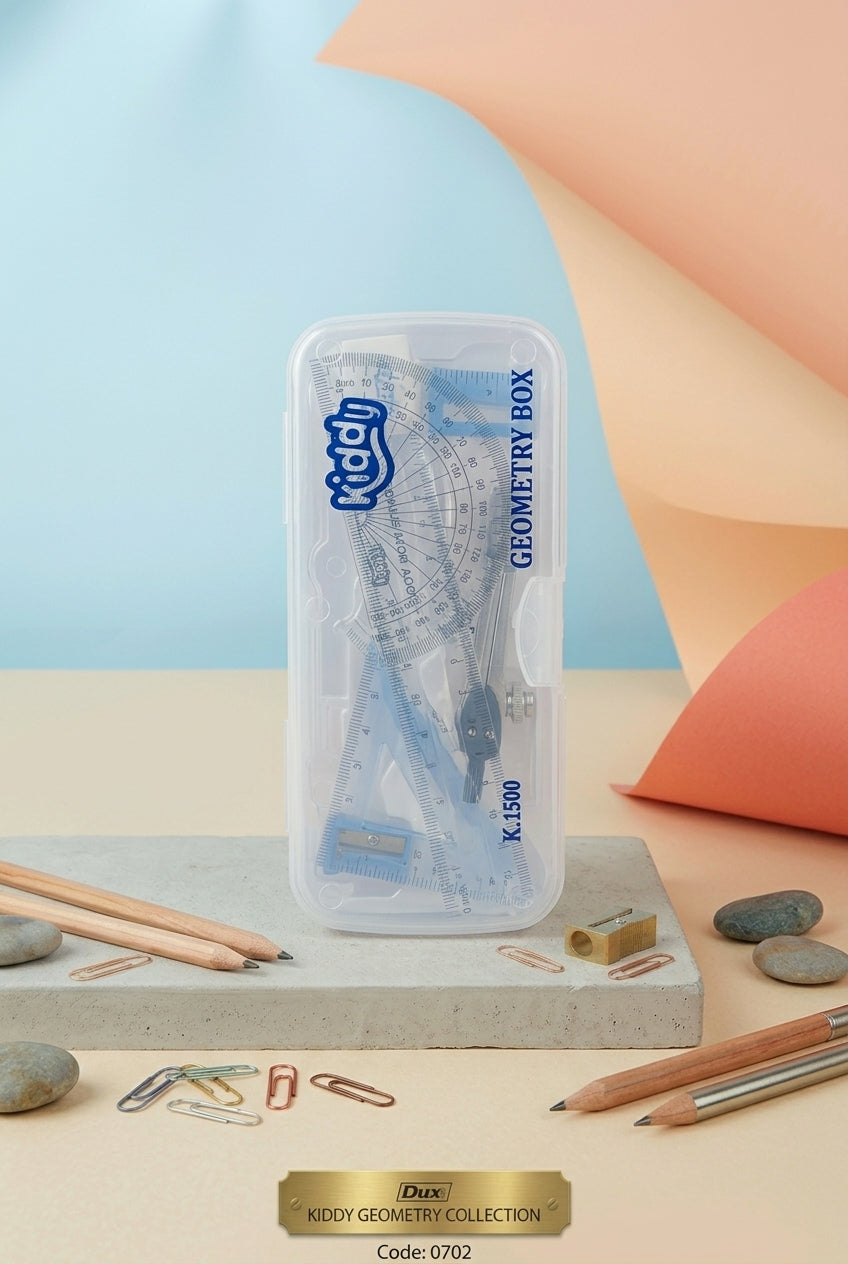 Kiddy Geometry Box – Clear Math Set K.1500 (Code: 0702)