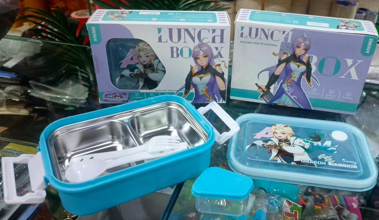 Anime Theme Stainless Steel Lunch Box
