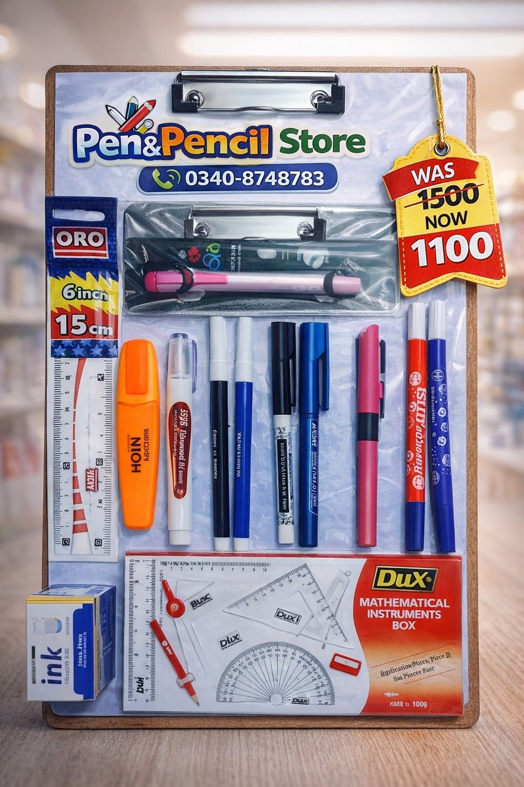 Pen & Pencil Store Premium Kit – Pens + DUX Math Box