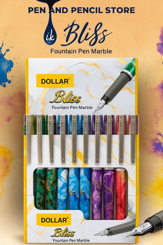 Dollar Bliss Fountain Pen Marble – Premium Writing Pen 10p