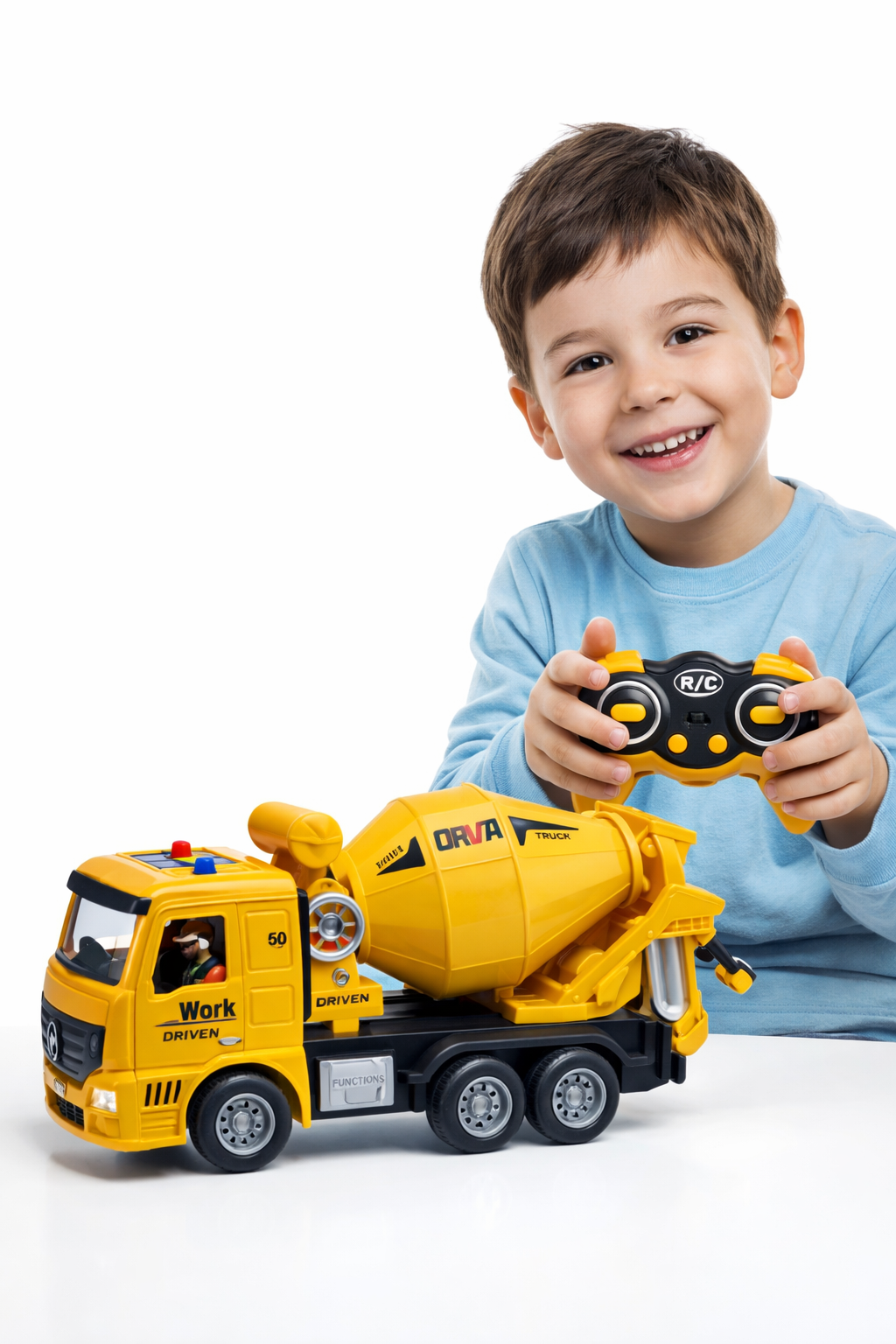 🚧 RC Concrete Mixer Truck Toy