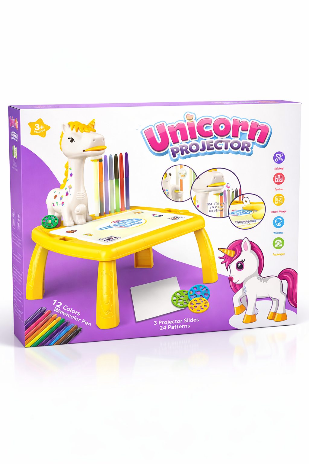 🦄 Unicorn Projector Drawing Table