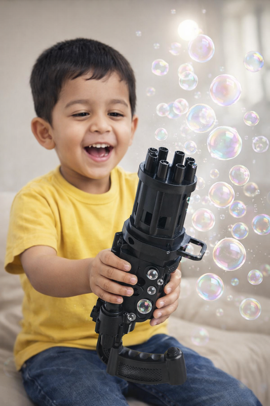 Gatling Style Bubble Gun Toy
