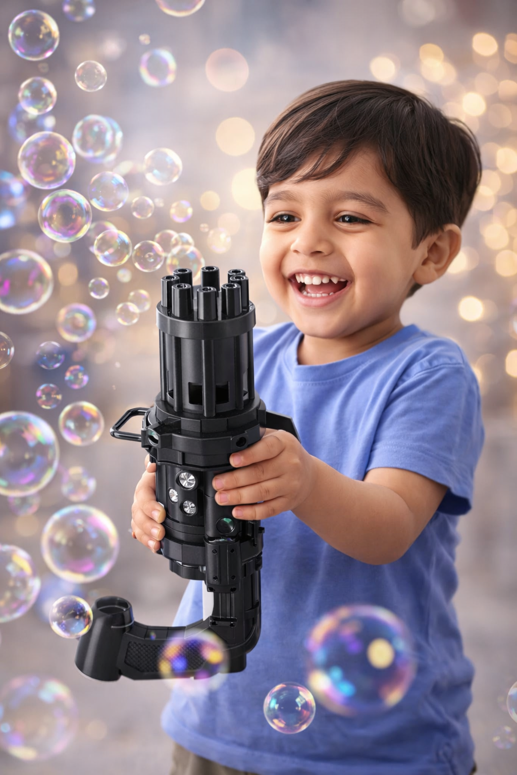 Gatling Style Bubble Gun Toy
