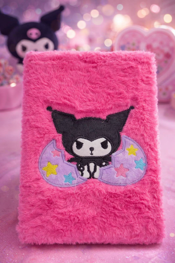 cute pink fluffy notebook/diary