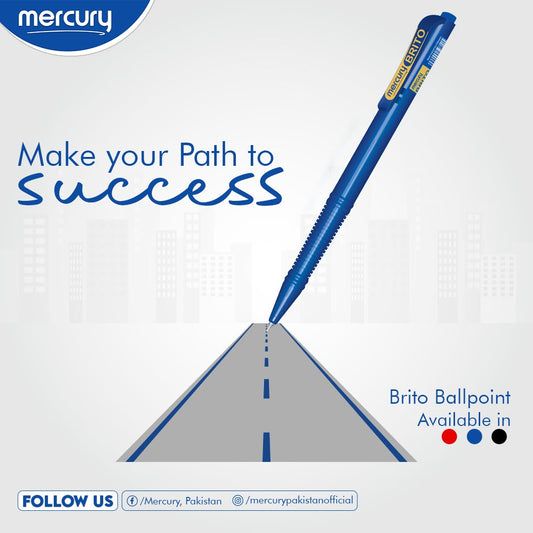 Mercury Brito Ballpoint Pen – Make Your Path to Success 1box 10pice