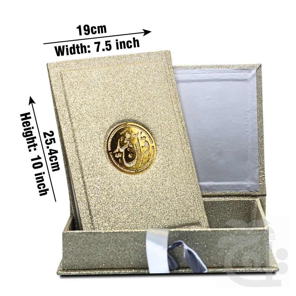 Holy Quran 11 Line With Rose Box 376SGLTB-Rose Box 376SGLTB-GOLD
