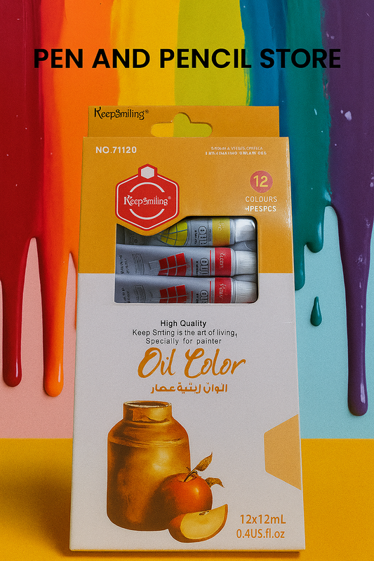 Keep Smiling Oil Color Set – 12 Colors