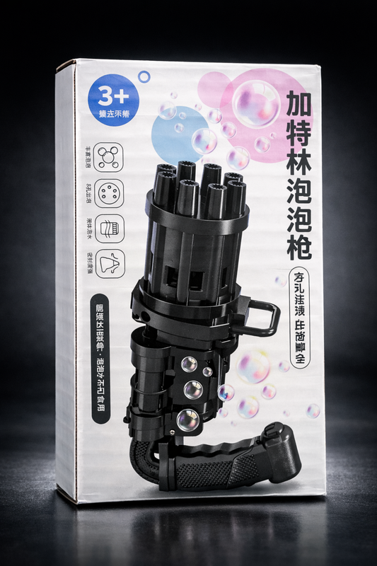 Gatling Style Bubble Gun Toy