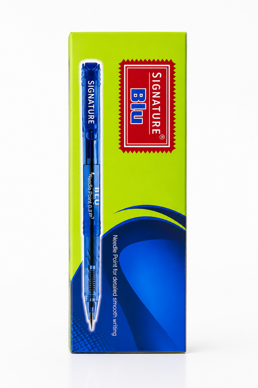 Signature Blu Needle Point Pen