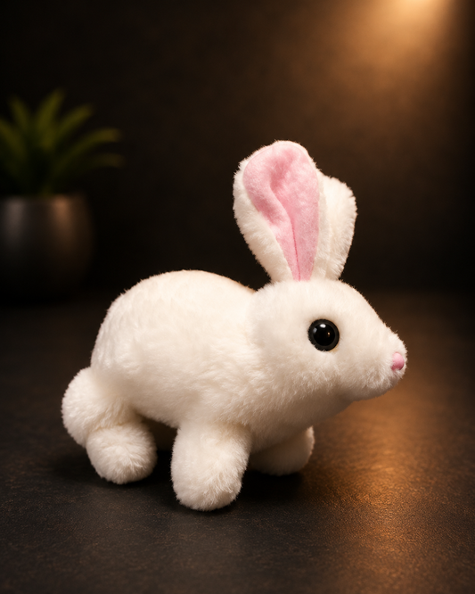 Cute White Bunny Plush Toy – Soft & Adorable Gift for Kids