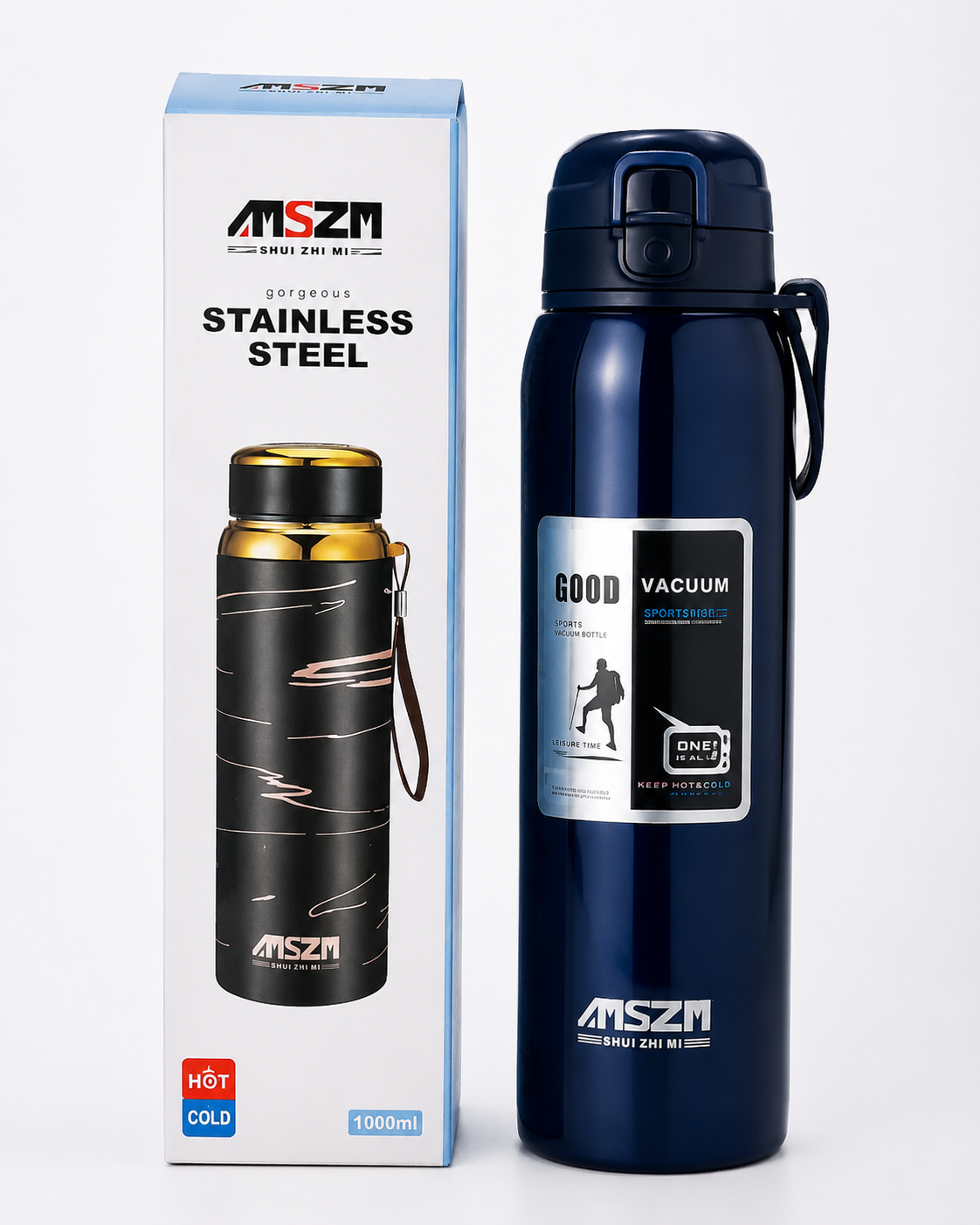 MSZM Stainless Steel Vacuum Bottle – 1000ml