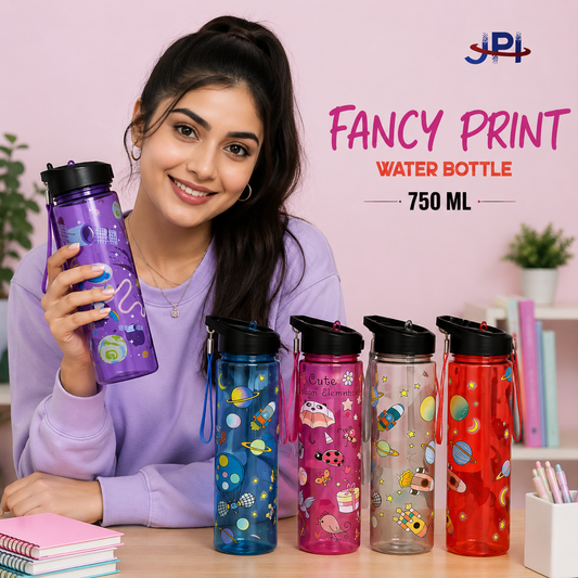 Fancy Print Water Bottle – 750ML