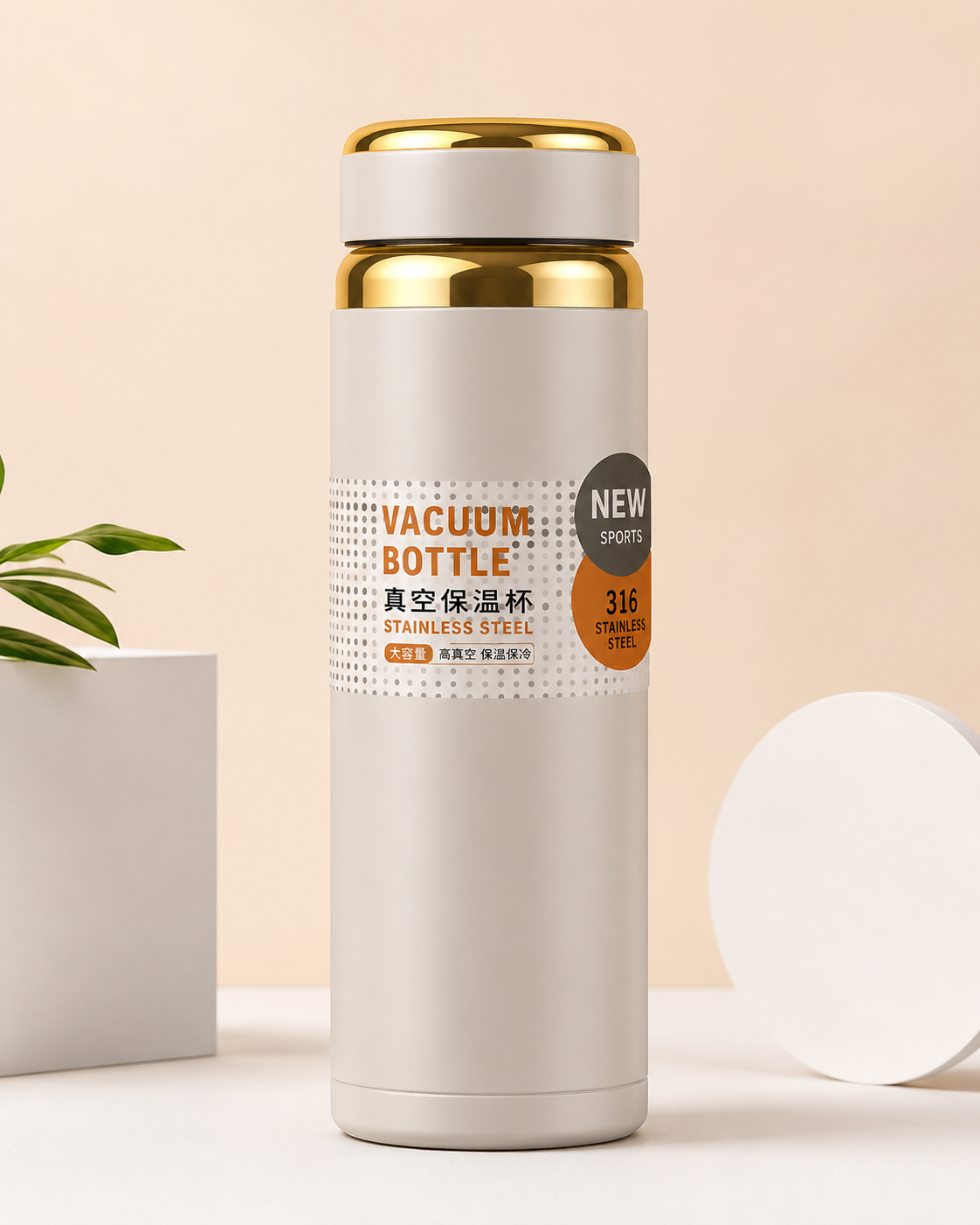 Vacuum Stainless Steel Bottle – Premium Insulated Water Bottle - 1000ML