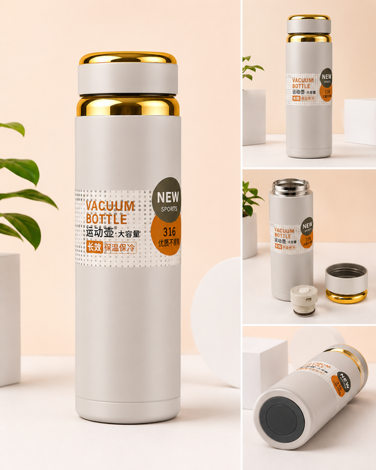 Vacuum Stainless Steel Bottle – Premium Insulated Water Bottle - 1000ML