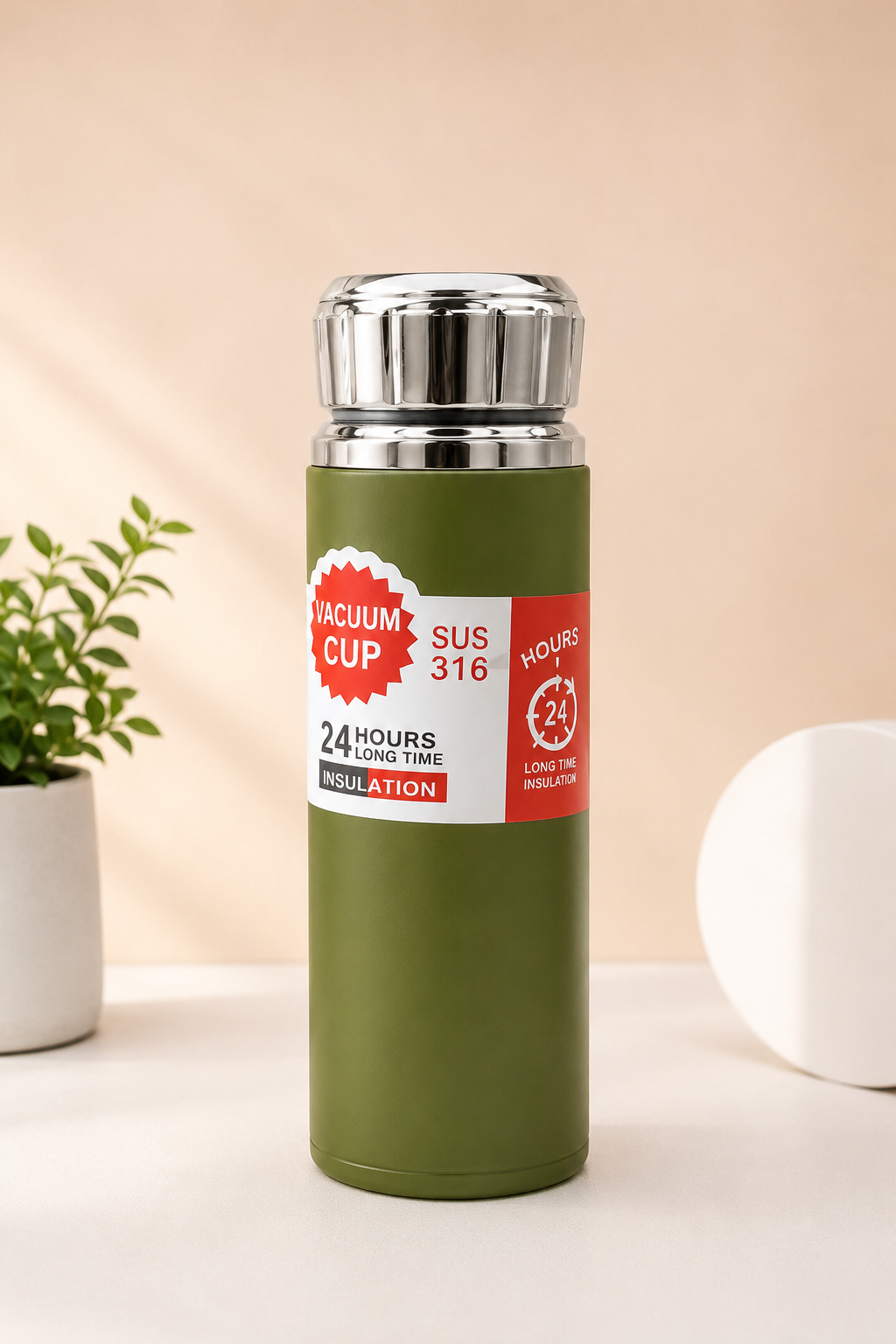 Vacuum Flask Fashion Bottle – Stainless Steel - 800ML