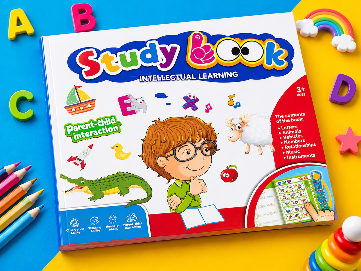 Study Book – Interactive Learning Book for Kids