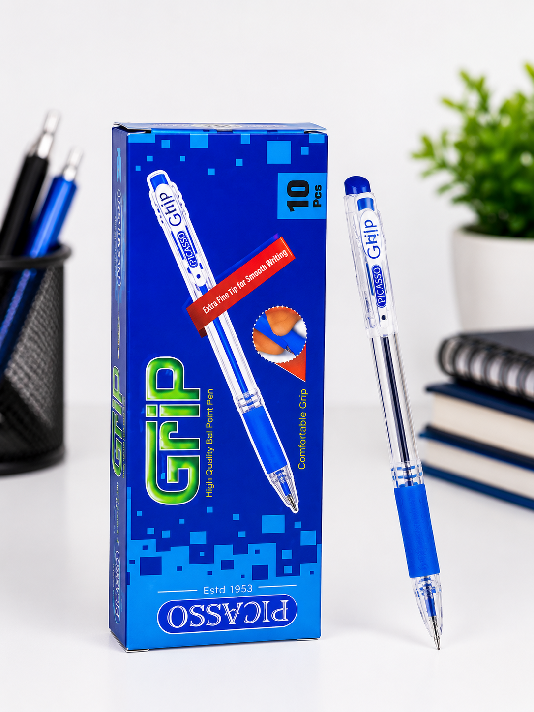 Picasso Grip Ball Point Pen (Pack of 10)