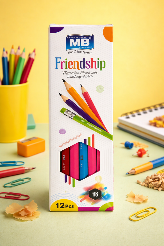 ✨ MB Friendship Pencil Pack – Colorful Writing Experience! ✨