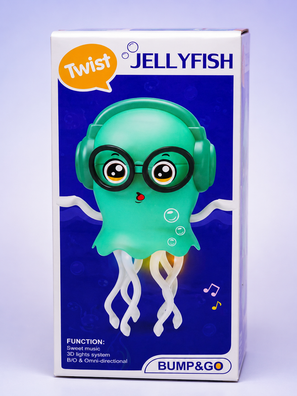 Twist Jellyfish Bump & Go toy box