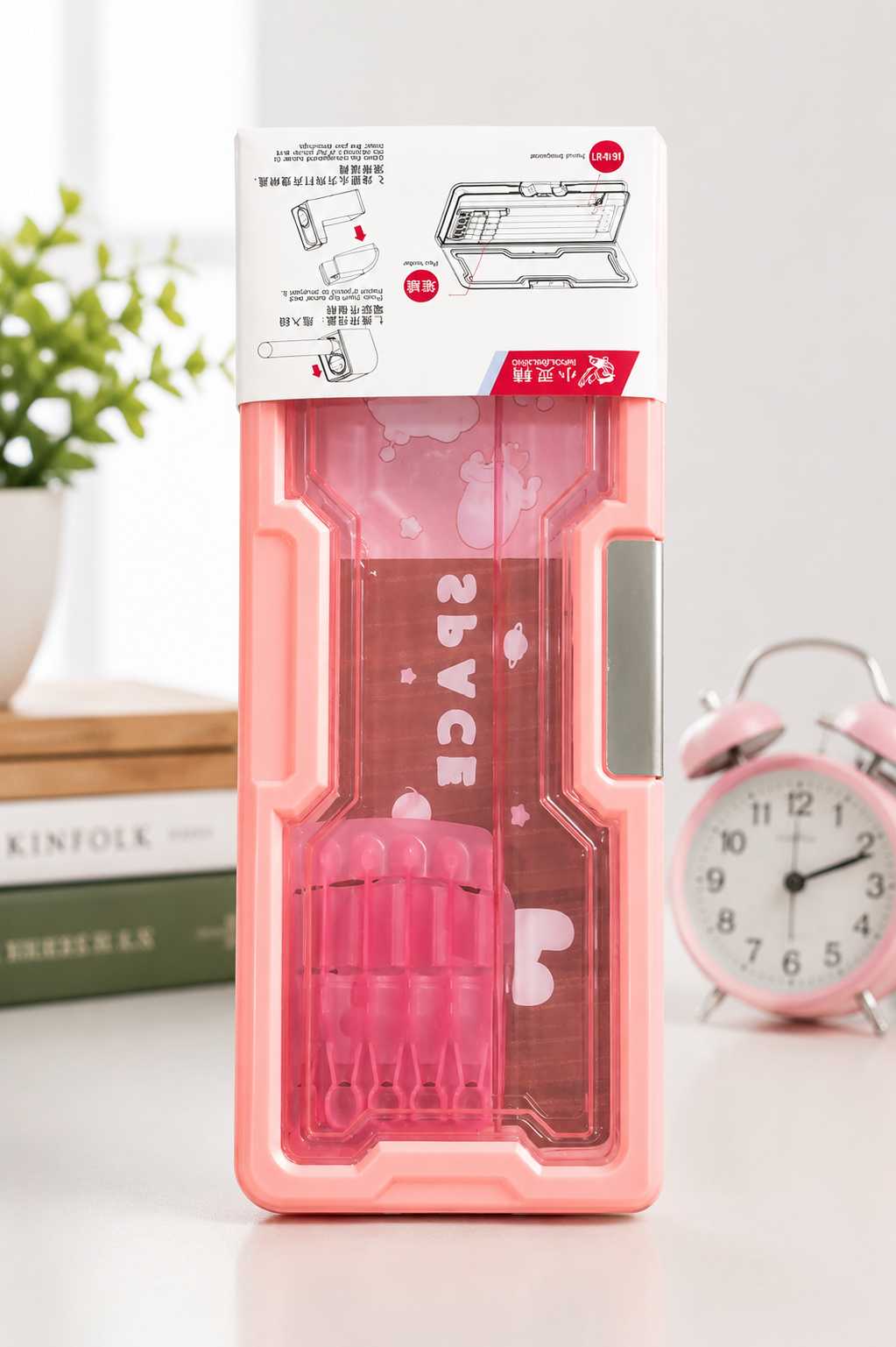 Space Geometry Box Pink