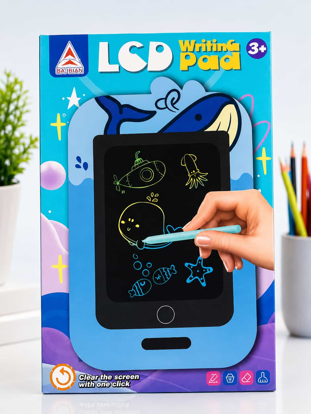 Bajbian LCD Writing Pad for Kids - Ocean Theme