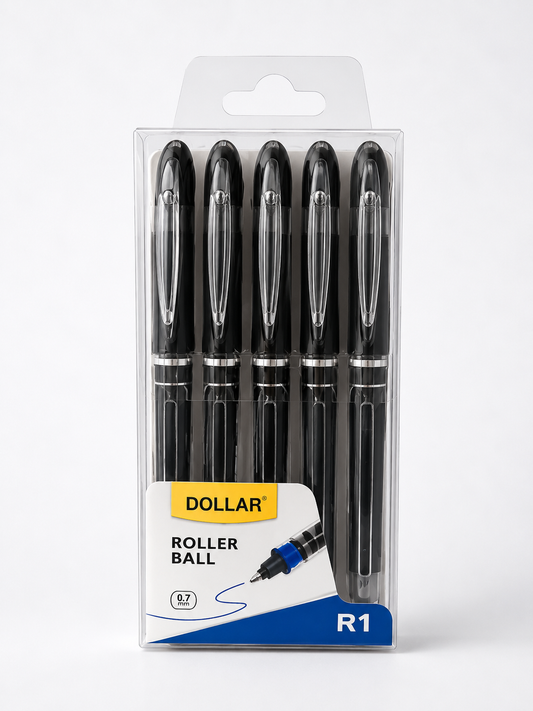 Dollar Roller Ball Pen R1 – 0.7mm Smooth Writing (Pack of 5)