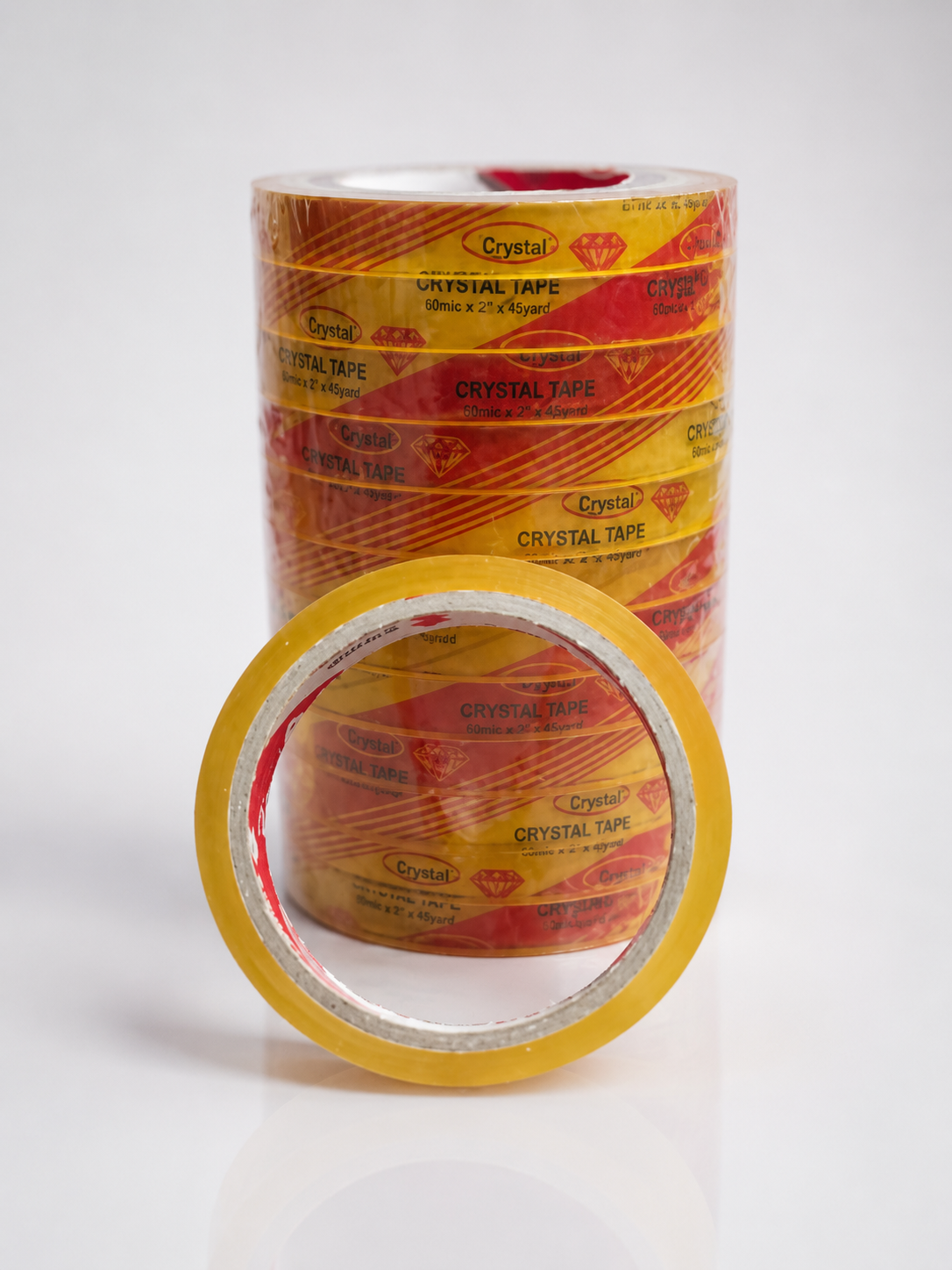Crystal Tape 60mic 2 inch 45 yard Rolls