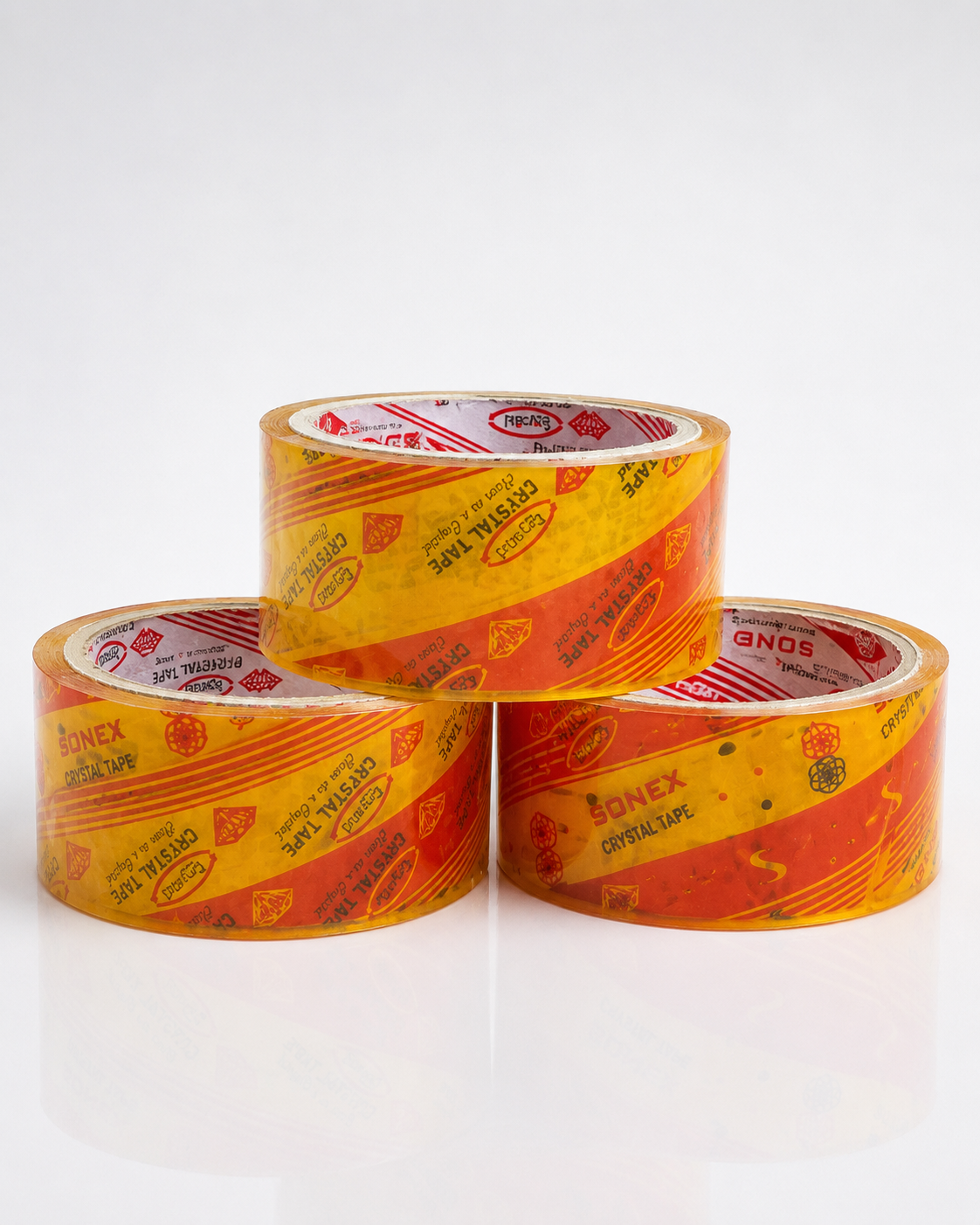 Sonex Crystal Tape Pack of 3 Rolls