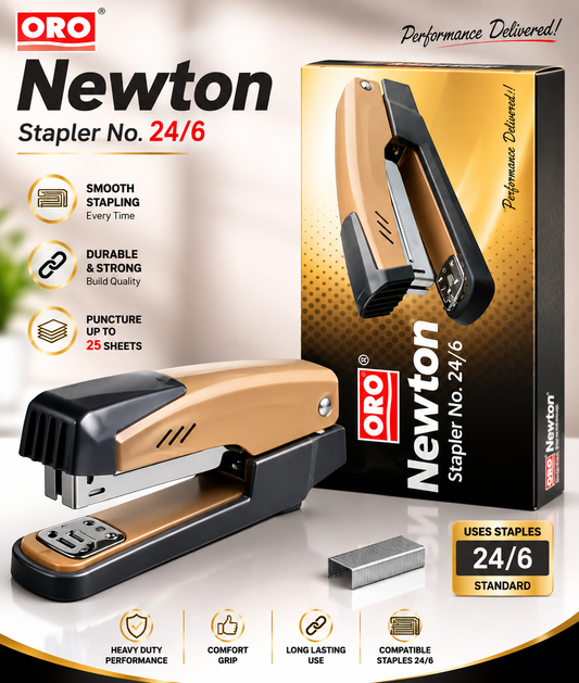 ORO Newton Stapler No. 24/6 Gold - Features