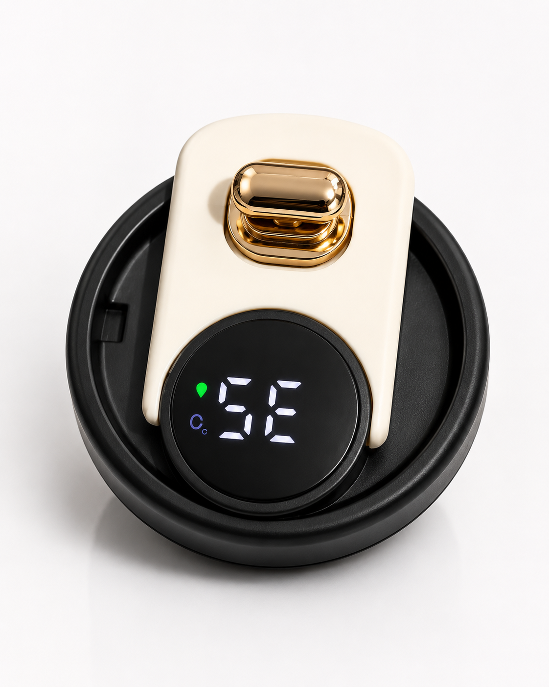 Insulated Water Bottle Temperature Display Lid