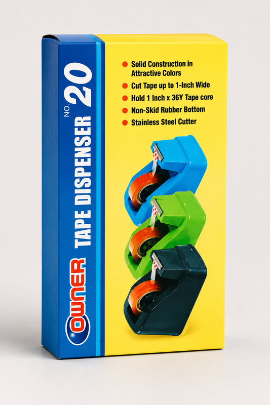 Owner Tape Dispenser No. 20 Blue Green Black