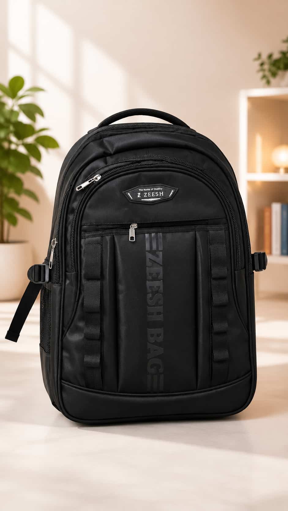 Z Zeesh Premium Boys School Backpack - Black