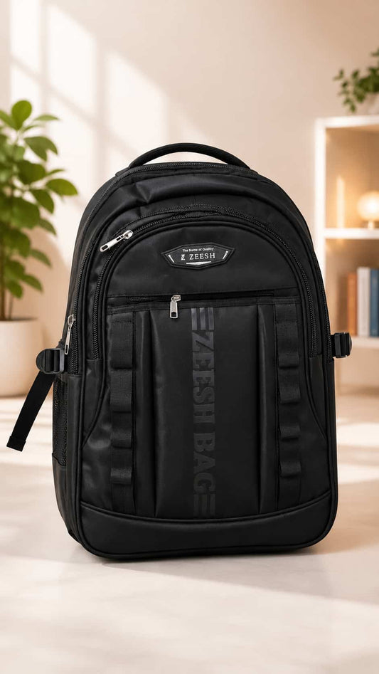 Z Zeesh Premium Boys School Backpack - Black