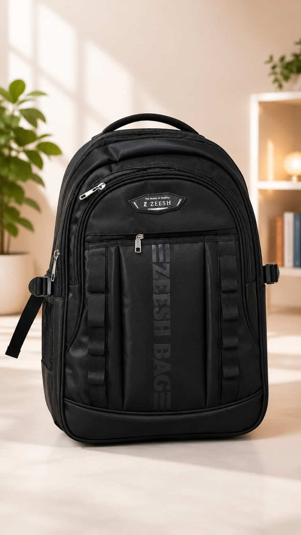 Z Zeesh Premium Boys School Backpack - Black