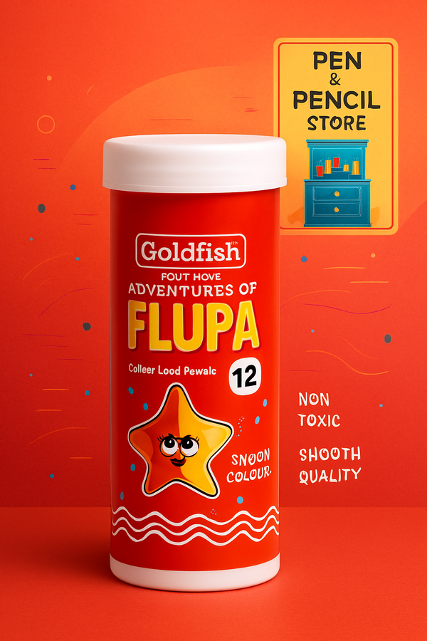 Goldfish 12 Neon Colour Pencils – Smooth & Non-Toxic Coloring Set