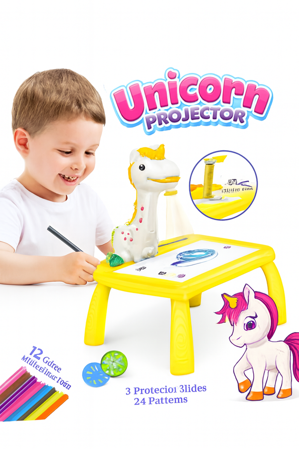 🦄 Unicorn Projector Drawing Table